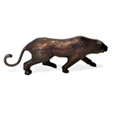 Hand Cast Bronze Statue of a Panther | House of Avana