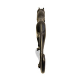 West African Vintage Hand Cast Bronze Stylized Cheetah Figurine from Burkina Faso L63cm x W12cm X H32cm