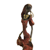 African Vintage Bronze Female Dancer | House of Avana