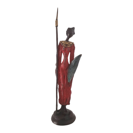Bronze sculpture of Female African Warrior | House of Avana
