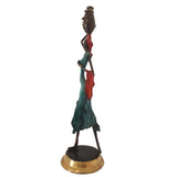 Bronze Statue of African Woman Fetching Pot of Water | House Of Avana