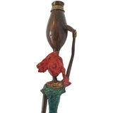 Bronze Statue of African Woman Fetching Pot of Water | House Of Avana