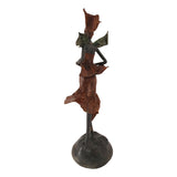 Vintage Bronze Statue of a Rust-Clad African Woman |  House of Avana