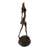 Bronze Statue of a Contemporary African Dancer in Red | House Of Avana