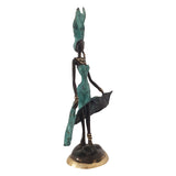 Vintage African Figurine of a Female in Turquoise | House Of Avana 