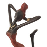 Bronze Figurine of an African Dancer in Red | House Of Avana