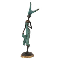 African Woman Lifestyle | Hand-Cast Bronze Statue | House of Avana