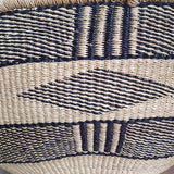 Bolga Basket with Black Handles and Unique Pattern | House Of Avana
