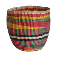Bolga Basket with Unique Pattern in Vivid Colors | House Of Avana