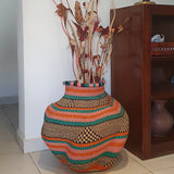 Colorful Conch Bolga Basket with Unique Pattern | House Of Avana