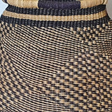 Hand-Crafted Bolga Basket with Unique Black Pattern | House Of Avana