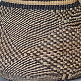 Hand-Crafted Bolga Basket with Unique Black Pattern | House Of Avana