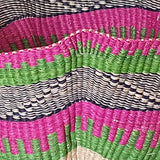 Green and Pink Pakurigo Wave Bolga with Unique Pattern | House Of Avana