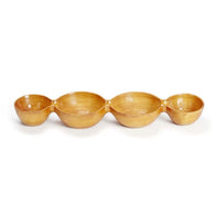 African Hand Carved Wooden 4 Bowls Rustic Decorative Serveware 45cm4 Bowls Rustic Decorative Serveware 45cm- African Kitchenware