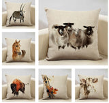 Watercolor Animal Decorative Cushion Cover - House Of Avana