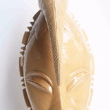 West African Vintage Home Decor Teakwood Hand Carved Gouro Mask Table Lamp L27cm x W15cm x H67cm