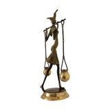 Hand Cast Bronze Female Figurine Balancing Life | House of Avana
