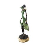 African Vintage Handcast Bronze Female Figurine | House of Avana