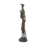 Bronze Sculpture of a African Couple Reading a Book | House of Avana