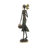 Bronze Statue of an Exotic Working  African Woman  | House of Avana