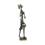 Bronze Statue of an Exotic Working  African Woman  | House of Avana