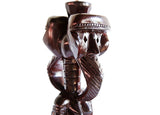 Double-faced Kran Ivorian Statue Table Lamp  | House Of Avana