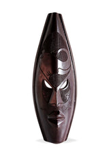 Ghanian Dark Medium Elephant Mask - Décor Wall Decor