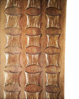 West African Iroko Wood Wall Art Mirror Frame | House of Avana