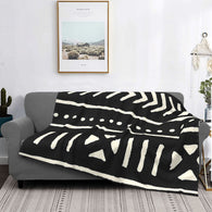 Portable and Warm African Mud Cloth Blanket