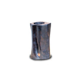 A Twisted Tale - African Ebony Wood Carved Candle Holder D6cm x H12cm - - House of Avana