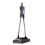Bronze walking man statue - default title