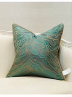 Vibrant African print jacquard cushion cover, luxurious cotton fabric - House of Avana