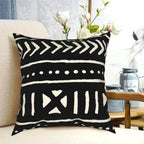 African Mud Cloth Square Cushion Cover - House of Avana