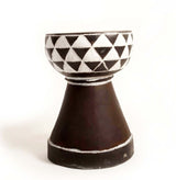 Vintage Sub-Saharan African Drum or Djembe shaped Tabouret/Stool/End Table D30cm x H55cm- Furniture for Living Room