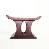 African Akan Tabouret/Stool/Accent Table/End Table - L80cmxW45cmxH50cm- Furniture for Living Room