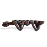 West African Dan Tribal Traditional Hand Carved Board Game Awale L63cm x W18cm X H16cm - Table top decor centerpiece