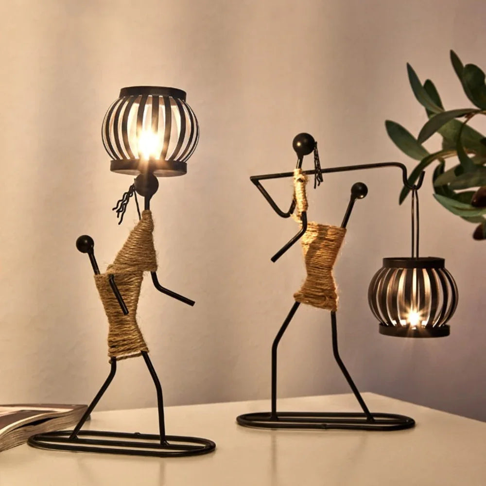 Creative Iron Candle Holder for Home Decor - House Of Avana