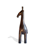 Giraffe Gold-Brown Distress - Décor Floor Sculptures