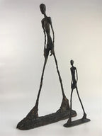 Handmade Statue of Walking Person Lone Walker Sculpture for Home Decoration - House Of Avana