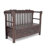 African Wooden Furniture Jungle Relics Seat L124cm x W45cm x H80cm - African Furniture for Living Room