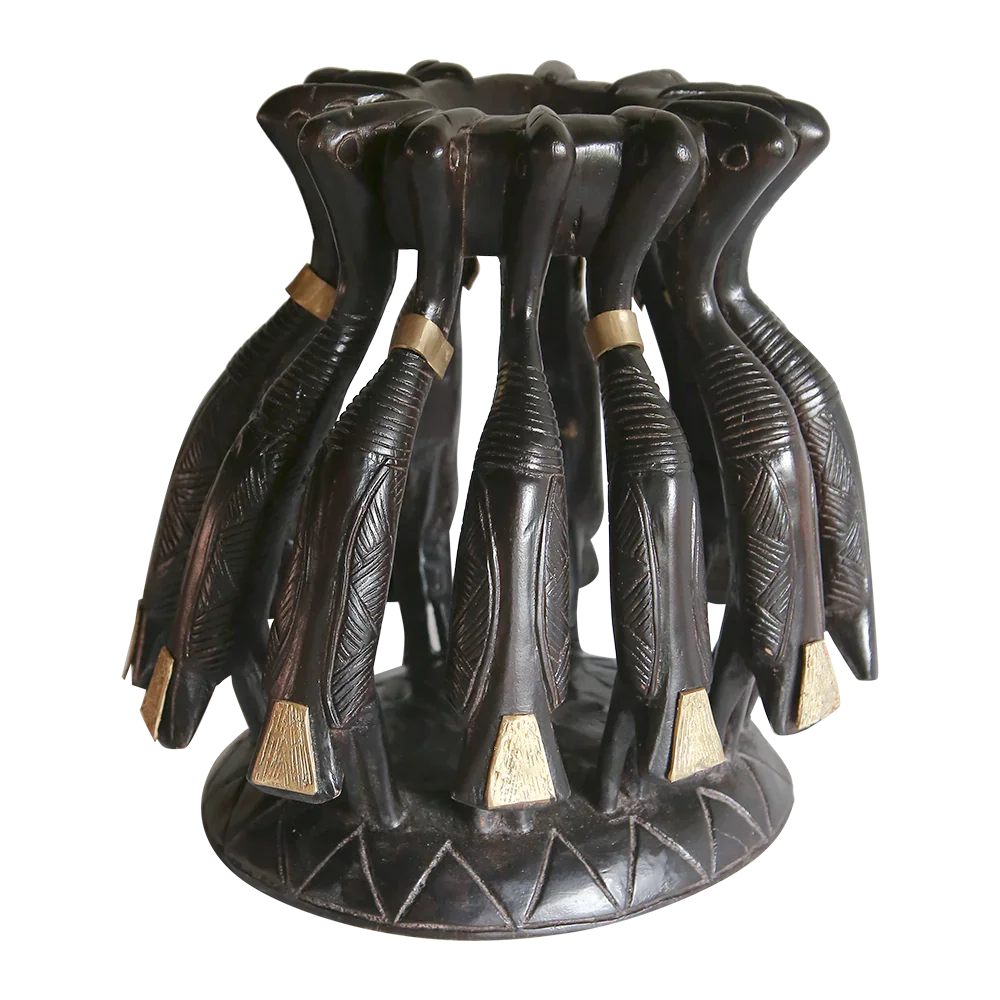 11 Kalao Hornbill Handcrafted Lamp From Côte D’ivoire, detail shot - House Of Avana