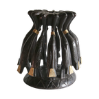 11 Kalao Hornbill Handcrafted Lamp From Côte D’ivoire, front view - House Of Avana