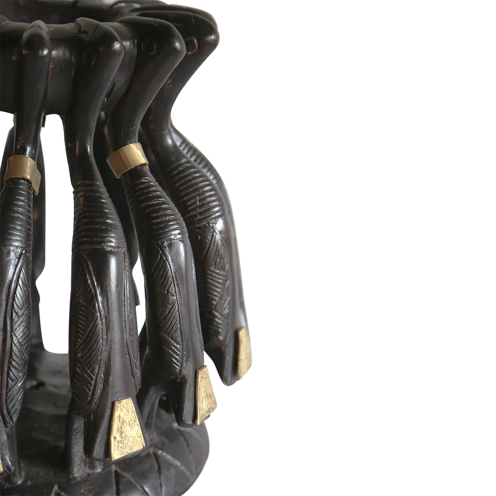 11 Kalao Hornbill Handcrafted Lamp From Côte D’ivoire - House Of Avana