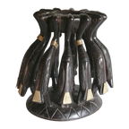 11 Kalao Hornbill Handcrafted Lamp From Côte D’ivoire - House Of Avana