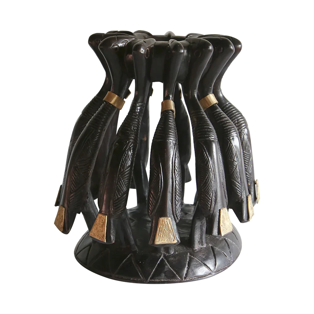 11 Kalao Hornbill Handcrafted Lamp From Côte D’ivoire - House Of Avana