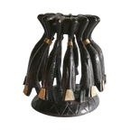 11 Kalao Hornbill Handcrafted Lamp From Côte D’ivoire, side view - House Of Avana