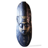 Large Ghanian Mask With Bronze Inlay - Décor Wall Decor