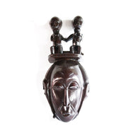 Mask Baule With Twin Statues On Headgear - Décor Wall Decor