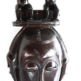 Mask Baule With Twin Statues On Headgear - Décor Wall Decor