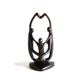 Hand carved Tabletop Centerpiece Stylized Heart of a Family L20cm x W14cm x H40cm - Décor Tabletop Centerpiece